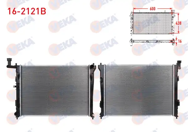 VEKA 16-2121B | Su Radyatörü Brazing Hyundai i30 (Fd) 1.4İ M-T 2007-2011