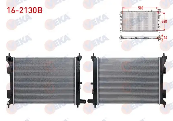 VEKA 16-2130B | Su Radyatörü Brazing Hyundai Accent Blue 1.4 Cvvt M-T 2012 -