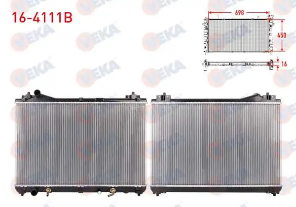 VEKA 16-4111B | Su Radyatörü Brazing Suzuki Grand Vitara II (Jt) 2.0İ A-T 2005 -