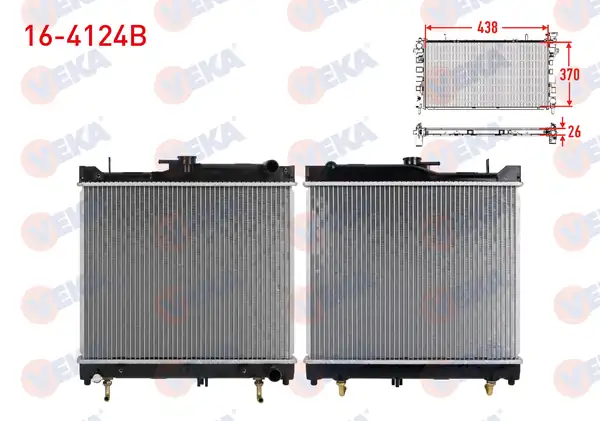 VEKA 16-4124B | Su Radyatörü Brazing Suzuki Jımny Fj 1 3i 16v 1998