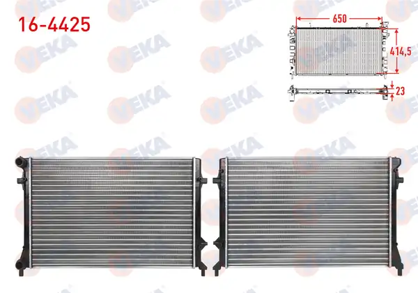 VEKA 16-4425 | Su Radyatörü Mekanik Volkswagen Golf V (1K1) 1.4 FSI A-T 2003-2009