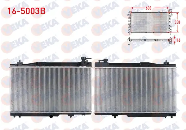 VEKA 16-5003B | Su Radyatörü Brazing Chery Kimo 1 3 2008 2011