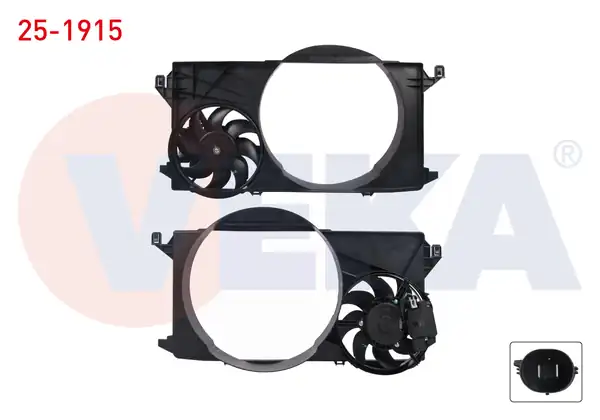 VEKA 25-1915 | Fan Motoru Davlumbazlı Kontrol Üniteli Ford Transit 2 2 TDCI 2 4 TDCI 2011 2014