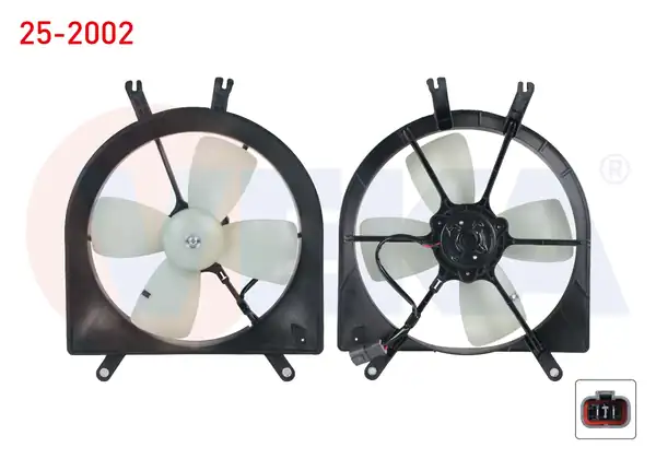VEKA 25-2002 | Fan Motoru Su Radyatörü Honda Civic VI 1 4i Davlumbazlı 1995 2001