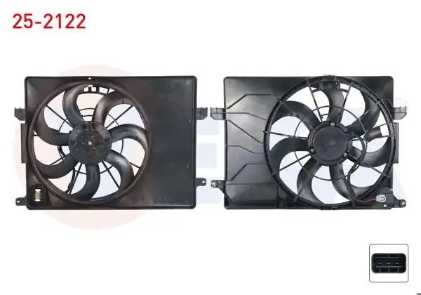 VEKA 25-2122 | Fan Motoru Su Radyatörü Rezistanslı Hyundai Ix35 (Lm) 1.6 GDI Davlumbazlı 2010 -