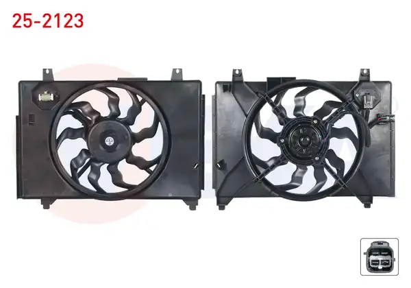 VEKA 25-2123 | Fan Motoru Su Radyatörü Rezistanslı Hyundai Accent Era 1.5 CRDI Davlumbazlı 2006-2012