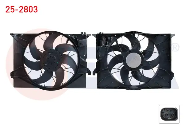 VEKA 25-2803 | Fan Motoru Davlumbazlı Tekli (600W) Mercedes S Serisi (W221) S 320 CDI-S 320-S 350-S 500-S 600 2005-2013