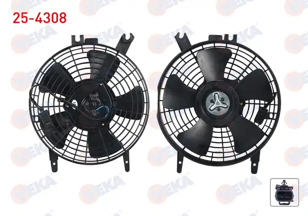 VEKA 25-4308 | Fan Motoru Klima Radyatörü Toyota Corolla _e10_ 1 6i Ae101 1992 1997