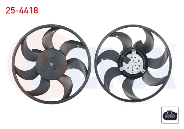 VEKA 25-4418 | Fan Motoru Motor Pervane Su Radyatörü Küçük Tip Volkswagen Transporter V 7ha 7hh 7ea 7eh 1 9 TDI 2003 2011