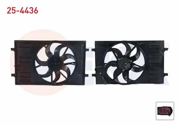 VEKA 25-4436 | Fan Motoru Su Radyatörü Davlumbazlı Tekli Fan Volkswagen Golf VII 1.6 TDI Cap 400mm 2012-/ A3 1.6 TDI 2012-/ Leon 1.6 TDI 2012-/ Octavia 1.6 TDI 2012-/ Passat 2.0 TDI 2014-/ T-Roc 1.5 TSI 2017 -