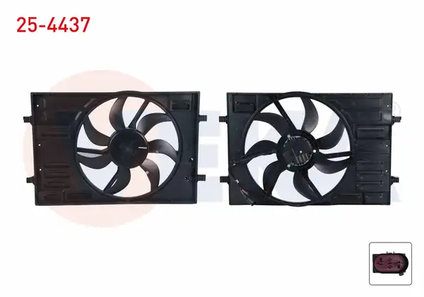 VEKA 25-4437 | Fan Motoru Davlumbazlı Tekli Fan Dış Cap 438mm Golf VII