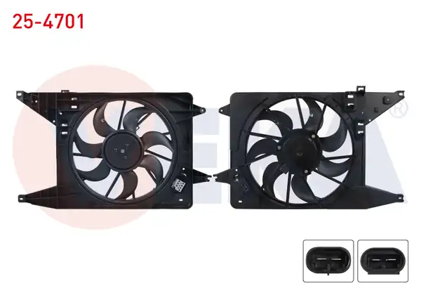 VEKA 25-4701 | Fan Motoru Davlumbazlı Dacia Logan 1 5 dCi 2010 Sandero 1 5 dCi 2010