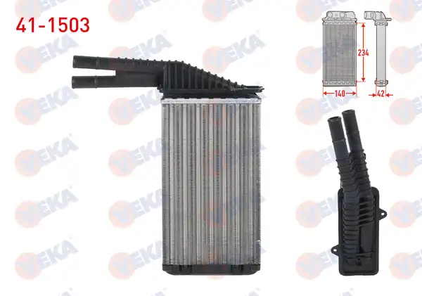 VEKA 41-1503 | Kalorifer Radyatörü Mekanik Citroen C1 1 0 2005 2015 Peugeot 107 1 0i 2005 2014