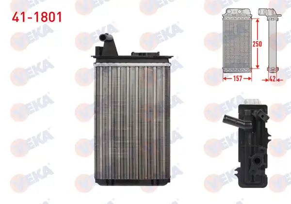VEKA 41-1801 | Kalorifer Radyatörü Mekanik Fiat Tempra 1.4 1992-1999