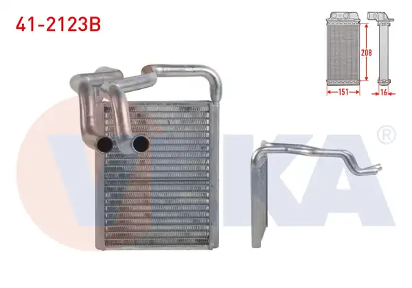 VEKA 41-2123B | Kalorifer Radyatörü Brazing Hyundai Elantra Hd 1 6 CRDI 2007 2011