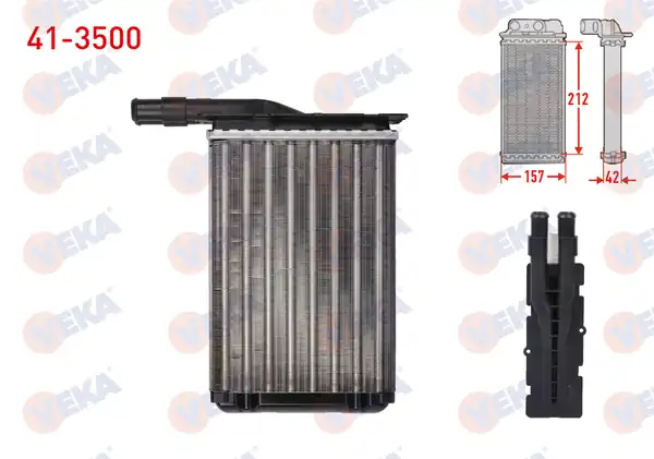VEKA 41-3500 | Kalorifer Radyatörü Mekanik Renault R9 L42 1 4 1985 2000