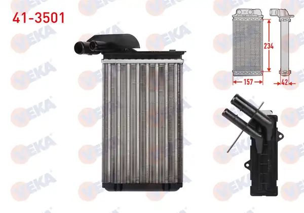 VEKA 41-3501 | Kalorifer Radyatörü Mekanik Renault R19 1 4 1988 2001