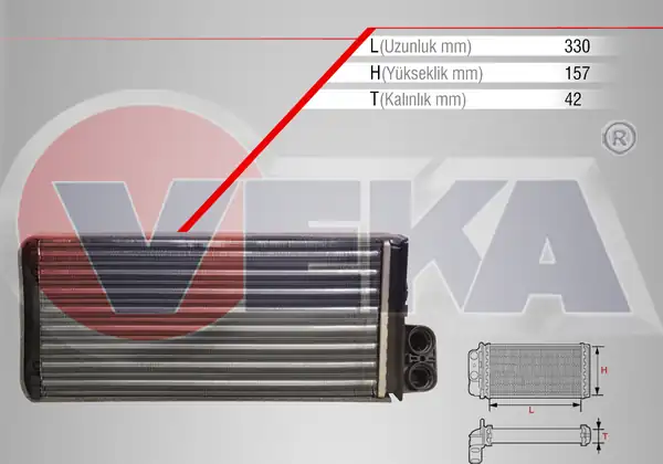 VEKA 41-3502 | Kalorifer Radyatörü Mekanik Renault Master II Fd 2 5 dCi 1998 2003