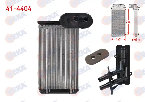VEKA 41-4404 | Kalorifer Radyatörü Mekanik Volkswagen Polo (6N1) 1.4 TDI 1994-1999