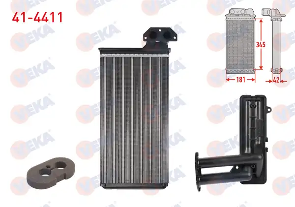 VEKA 41-4411 | Kalorifer Radyatörü Mekanik Volkswagen LT 28 35 II 2db 2de 2dk 2 5 TDI 1996 2006