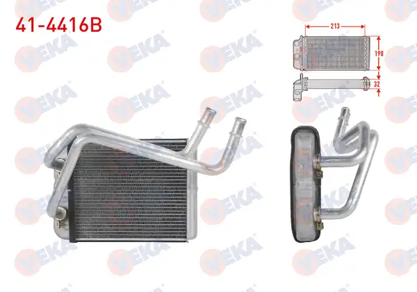 VEKA 41-4416B | Kalorifer Radyatörü Brazing Volkswagen Transporter V 1 9 TDI 2 0 TDI 2003 2011 Transporter VI 2 0 TDI 2015