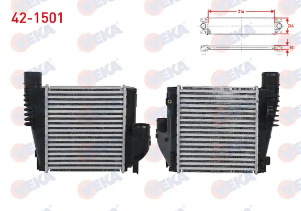 VEKA 42-1501 | Turbo Radyatörü İntercooler Berlingo