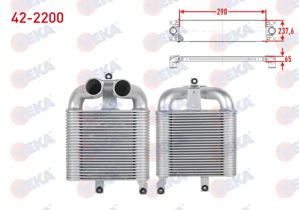 VEKA 42-2200 | Turbo Radyatörü İntercooler Isuzu D Max 8dh 2 5 D 2002 2012