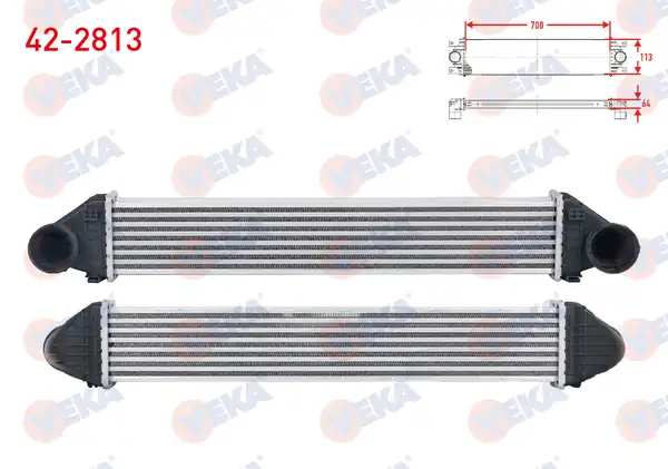 VEKA 42-2813 | Turbo Radyatörü İntercooler Mercedes A Serisi