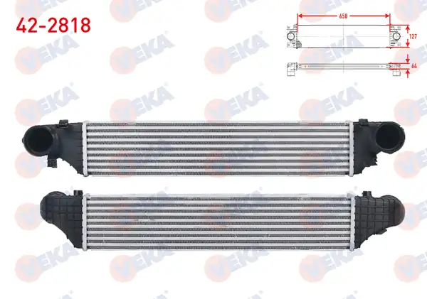 VEKA 42-2818 | Turbo Radyatörü İntercooler Mercedes C Serisi