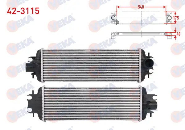 VEKA 42-3115 | Turbo Radyatörü İntercooler Renault Traffic II Panelvan Van 2 5 dCi 135 135 Hp 2003