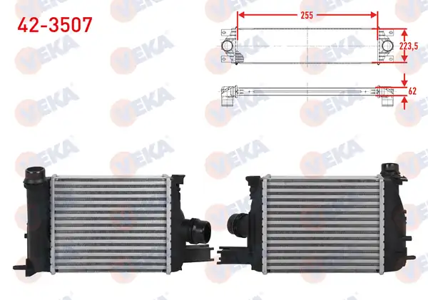 VEKA 42-3507 | Turbo Radyatörü İntercooler Renault Symbol III Jz0 1 1 5 dCi 2012