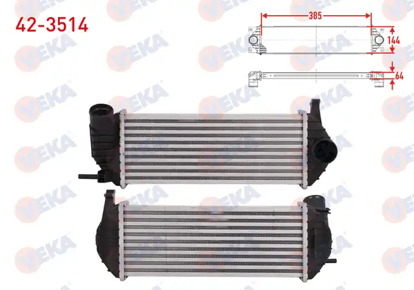 VEKA 42-3514 | Turbo Radyatörü İntercooler Kelepçe Sikmali Renault Kangoo Kw0 1 1 5 dCi 2008