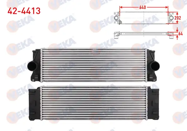 VEKA 42-4413 | Turbo Radyatörü İntercooler Volkswagen Crafter 30 35 2e 2 5 TDI 2006 2011