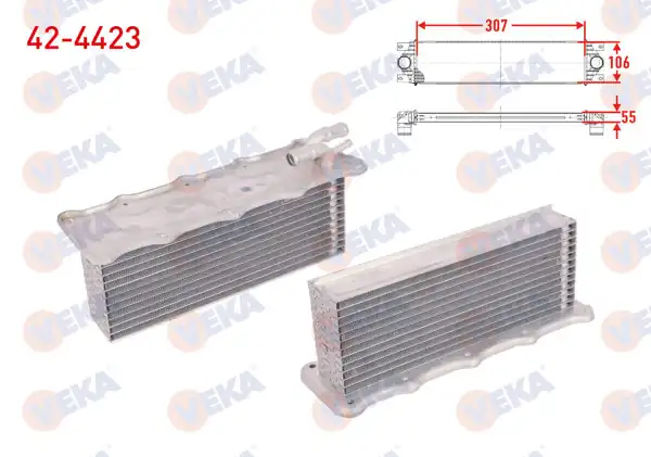 VEKA 42-4423 | Turbo Radyatörü (Intercooler) Volkswagen Golf VII (5G1) 1.2 TSI 2012 -