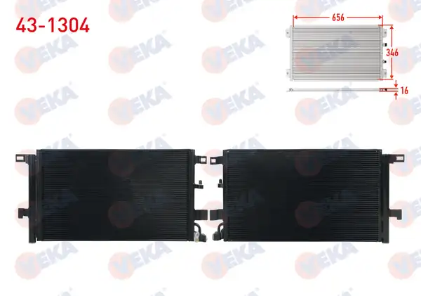 VEKA 43-1304 | Klima Radyatörü Audi A4 8w2 B9 1 4 TFSI 2 0 TDI 2015 A5 F53 1 4 TFSI 2 0 TDI 2017 A6 4a2 2 0 TDI 2 0 TFSI 2018