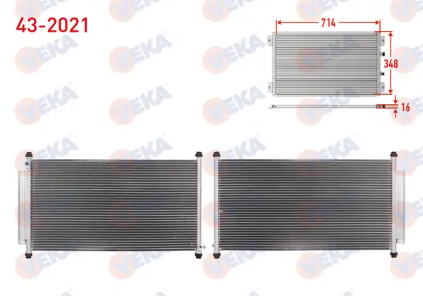 VEKA 43-2021 | Klima Radyatörü Honda City Gd 1 3i 2003 2008