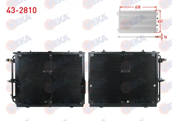 VEKA 43-2810 | Klima Radyatörü Mercedes S Serisi W140 S 300 S 500 S 600 1991 1998