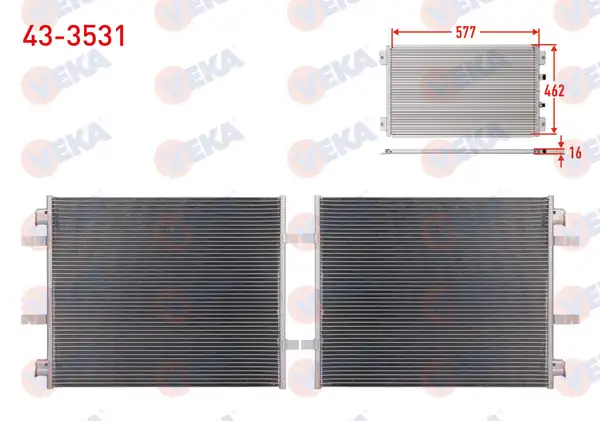 VEKA 43-3531 | Klima Radyatörü Renault Traffic II Fl 2 0 dCi 2006 2014