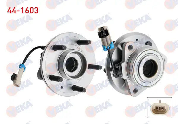 VEKA 44-1603 | Porya Sol Sağ Ön Rulmanlı Chevrolet Captiva C100 2 0 D 5 Bijon ABS Sensörlü 2006 2012