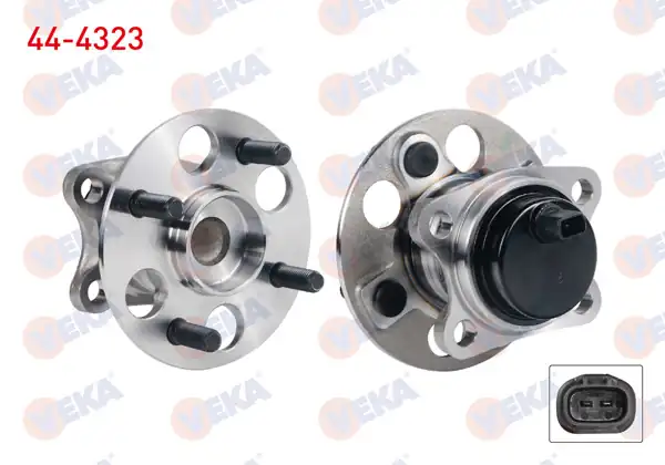 VEKA 44-4323 | Porya Sol-Sağ Rulmanlı Arka ABS Sensörlü 4 Bjn Toyota Yaris (P13) 1.5 Hybrıd 2011 -