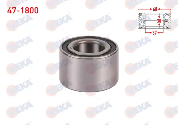 VEKA 47-1800 | Ön Tekerlek Rulmanı Sol Sağ 30x60 03x37 30x60x37 Fiat Uno