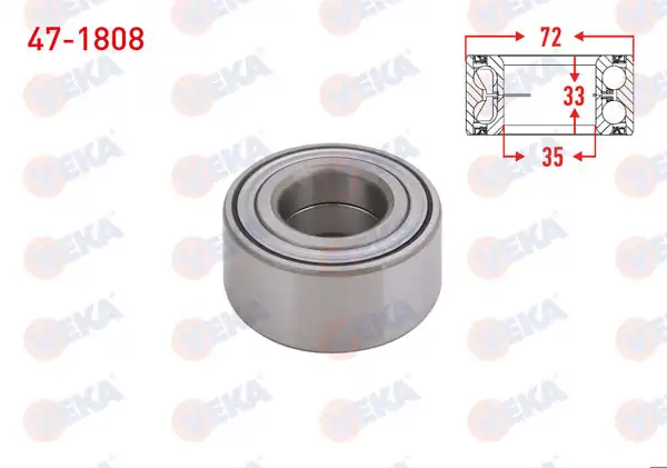 VEKA 47-1808 | On Tekerlek Rulmanı Sol-Sağ ABS Okuyuculu 35X72x33 Fiat Linea