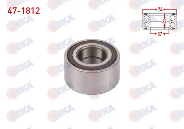 VEKA 47-1812 | Ön Tekerlek Rulmanı Sol Sağ ABS Doblo Egea Bravo II 500l 1 3 1 6 Mjt T Jet 06 15