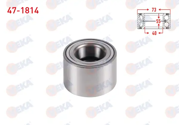 VEKA 47-1814 | Ön Tekerlek Rulmanı Sol Sağ 40x73x55 Iveco