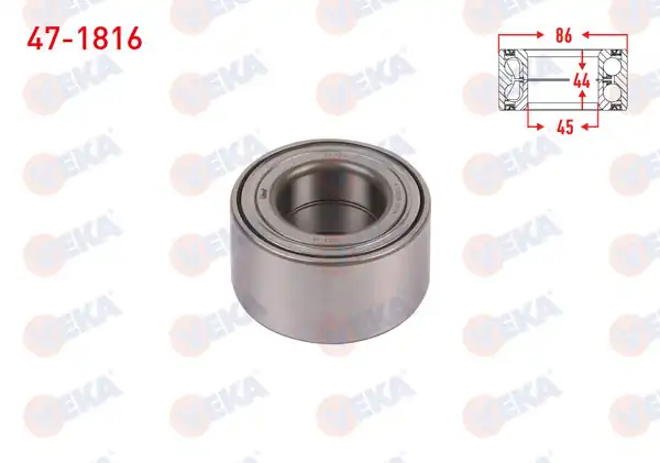 VEKA 47-1816 | On Tekerlek Rulmanı Sol-Sağ ABS li 45X86x44 Fiat Scudo