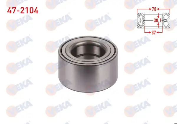 VEKA 47-2104 | On Tekerlek Rulmanı Sol-Sağ 38X70x37 Accent