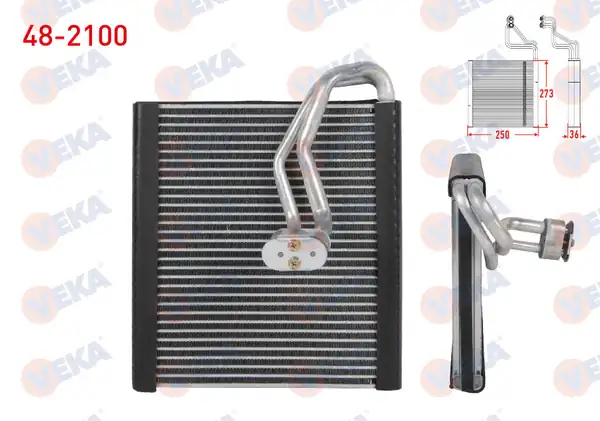 VEKA 48-2100 | Klima Evaporatoru Borulu 273x250x36 Hyundai Accent Blue 1 4 Cvvt 1 6 CRDI 2012