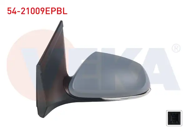 VEKA 54-21009EPBL | Dış Dikiz Aynası Sol Elektrikli Astarlı Otomatik Katlanır Sinyalli 7 Pin Hyundai İ10 2014