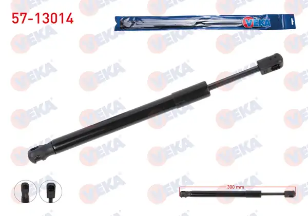 VEKA 57-13014 | Bagaj Amortisörü 300mm 730n Audi A6 C6 4f2 2004 2 Adet