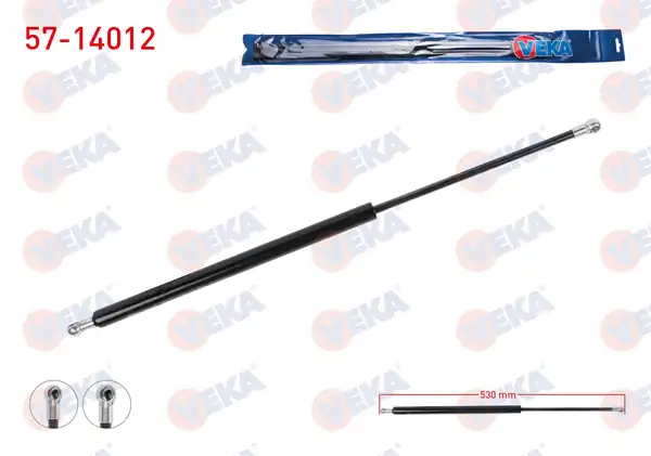 VEKA 57-14012 | Bagaj Amortisörü 530mm 530n Bmw X5 E53 2 Adet
